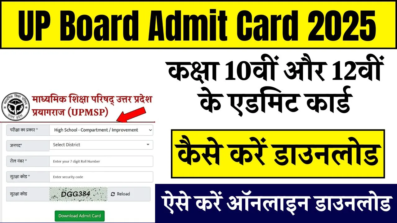 UP Board Admit Card 2025